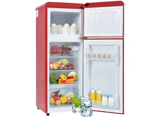 Refrigerateur 2 portes (congél en haut) froid Statique <strong></strong> 105.5x41x45.5cm - largeur 45.5 cm x hauteur 105.5 cm