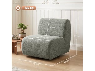 Pouf / repose pied gris