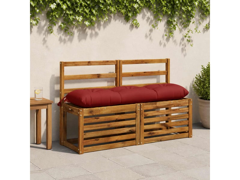  Coussin de banc, coussin d'assise, coussin de canapé vianen 100 % polyester rouge 110 x 30 x 12 cm cf53984  - Conforama B