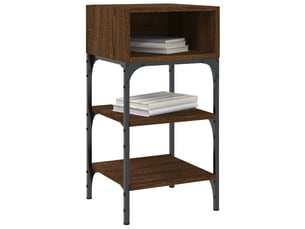 Lot de 2 tables de chevet - cabinet de chevet - table de nuit chêne marron 35x34,5x70 cm