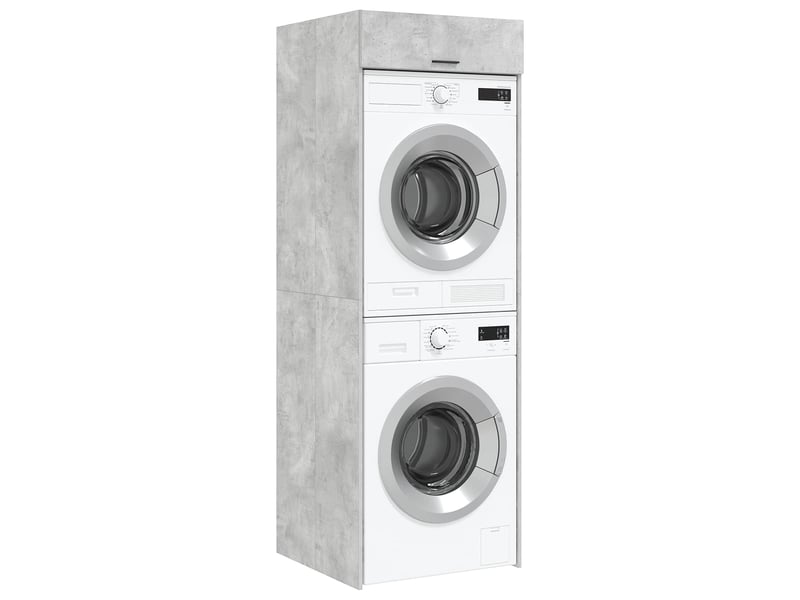  Armoire pour machine à laver béton 67,5x68x200 cm  - Conforama C