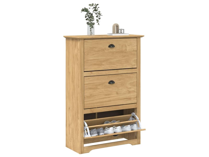  Meuble à chaussures, rack à chaussures bodo 80x35x118 cm bois d'ingénierie  - Conforama C