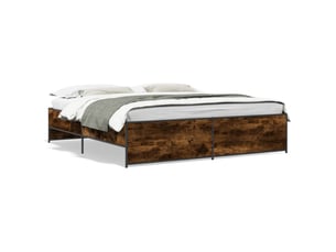 Lit 2 places 200x200 cm    coloris marron
