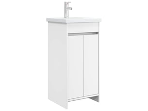 Meuble de salle de bain avec évier blanc 42x40x84.5 cm shl3024
