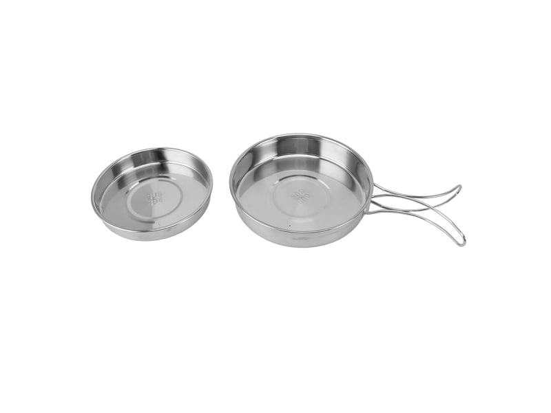  Ensemble de 6 ustensiles de cuisine portables en acier inoxydable multifonctionnels et efficaces pour le camping et la  - Conforama C