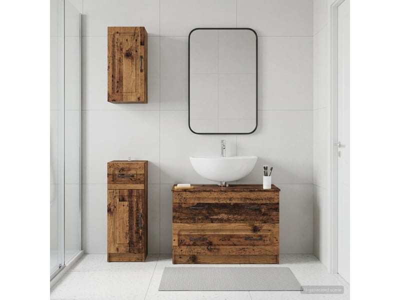  Ensemble de meuble de salle de bain 3 pièces utrecht cf63500  - Conforama B