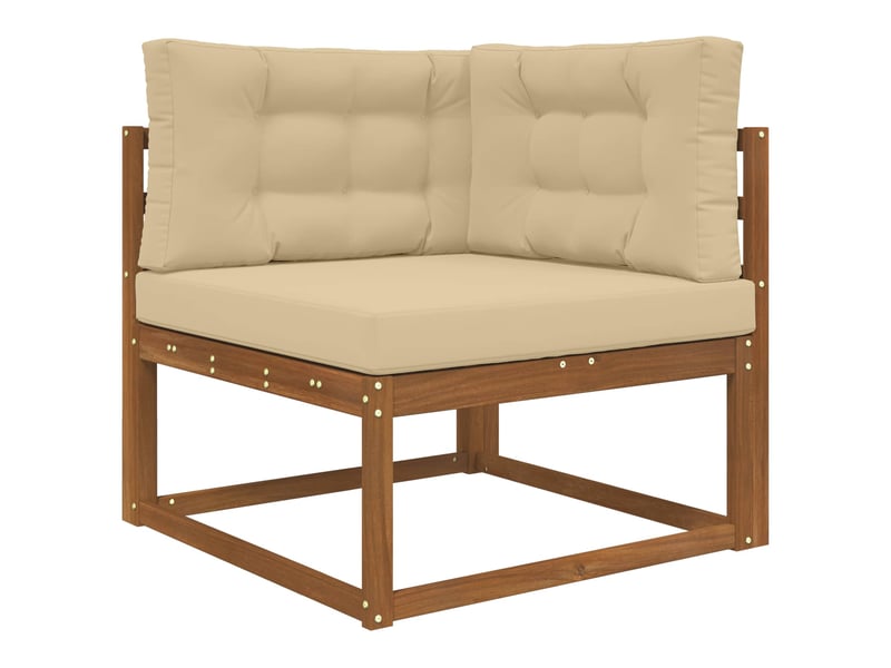 Coussin de canapé d'extérieur, coussin de chaise polyester beige 80 x 80 cm cf54028 - Conforama C