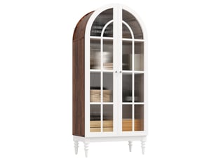 Vitrine coloris bicolore 3 étagère(s) <strong>PANGIVO</strong> <strong>N620GG260109W-2</strong> - 76 cmx165 cm