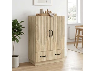 Buffet - bahut - meuble de rangement chêne sonoma 66 x 34,5 x 92 cm bois d'ingénierie
