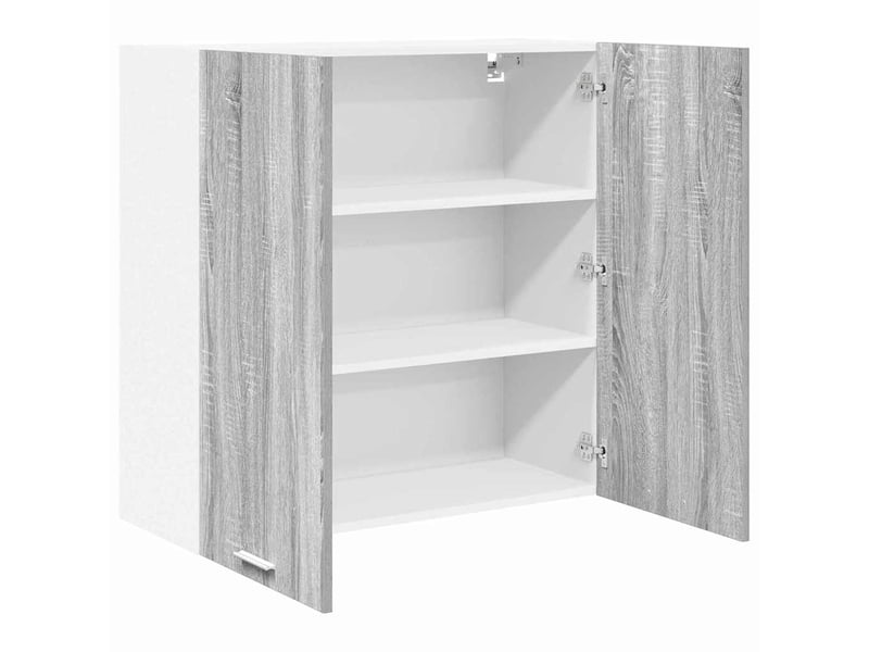 Meuble de rangement, armoire suspendue gris sonoma 80x31x80cm bois d'ingénierie shl1210 - Conforama E