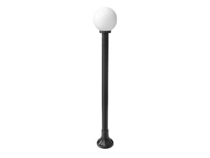 Lampadaire extérieur fabrilamp abanto 1 x e27 noir ip44 130 x 20 x 20 cm