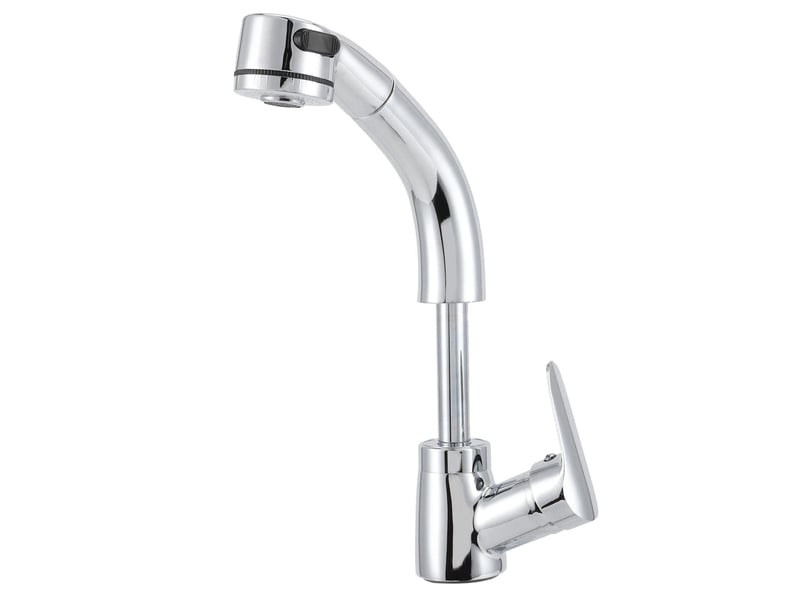  Robinet mitigeur d'eau chaude et froide, robinet de salle de bains extractible g12, type élévateur rotatif à 360 degrés  - Conforama C