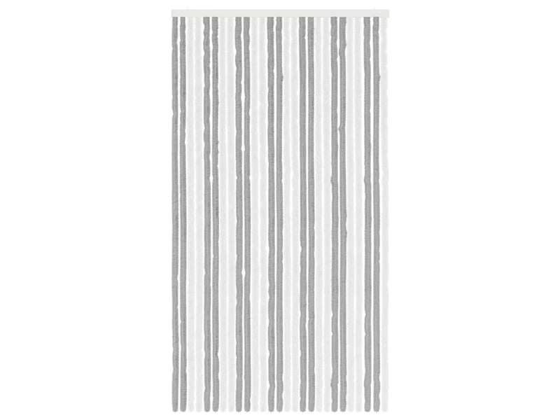  Rideau anti-insectes, moustiquaire en chenille gris et blanc 118 x 220 cm cf43453  - Conforama C