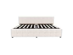 Lit banquette 90x200 cm MAISONORA   coloris beige