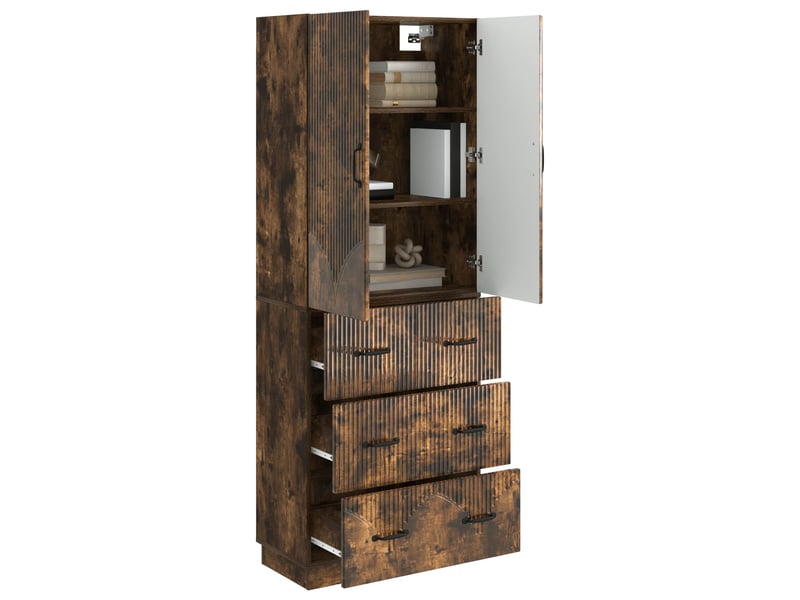 Ensemble de meubles 2 pcs, rangement de salon 66 x 34,5 x 87 cm bois d'ingénierie shl8385 - Conforama C
