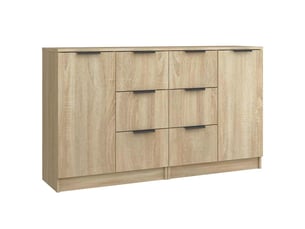 Buffets 2 pcs - bahut - meuble de rangement chêne sonoma 60x30x70 cm bois d'ingénierie