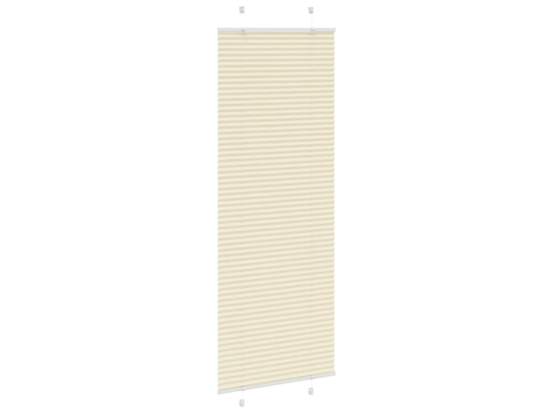  Store plissé, store de fenêtre crème 80x200 cm largeur du tissu 79,4 cm polyester cf46858  - Conforama C