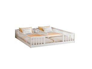 Lit cabane 90x200 cm SOGEU coloris bicolore