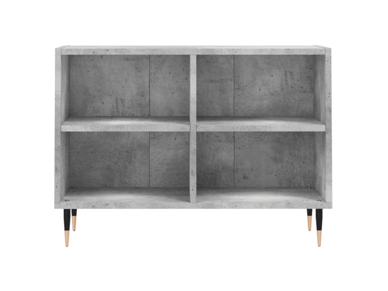  Meuble tv - banc tv - meuble de rangement gris béton 69,5x30x50 cm bois d'ingénierie  - Conforama D