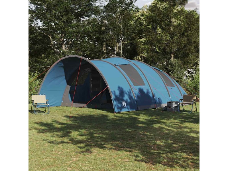  Tente tunnel, tente de camping 8-personnes 8 personne bleu  - Conforama B