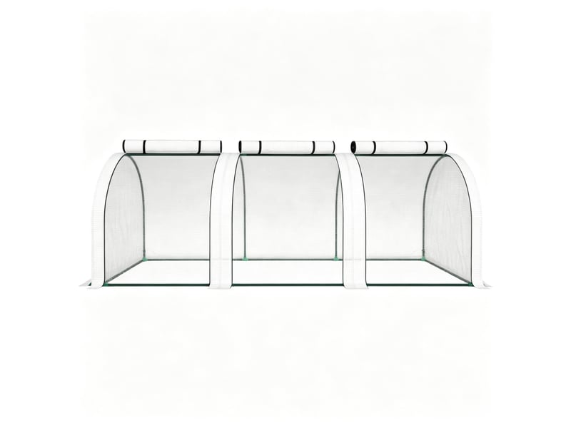 Serre de protection pour plantes modulaire, abri de jardin compact, vert, pratique - Conforama A