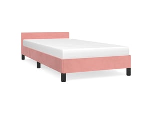 Lit simple 90x200 cm    coloris rose