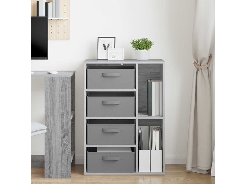  Buffet - bahut - meuble de rangement sonoma gris 60 x 33,5 x 84 cm  - Conforama D