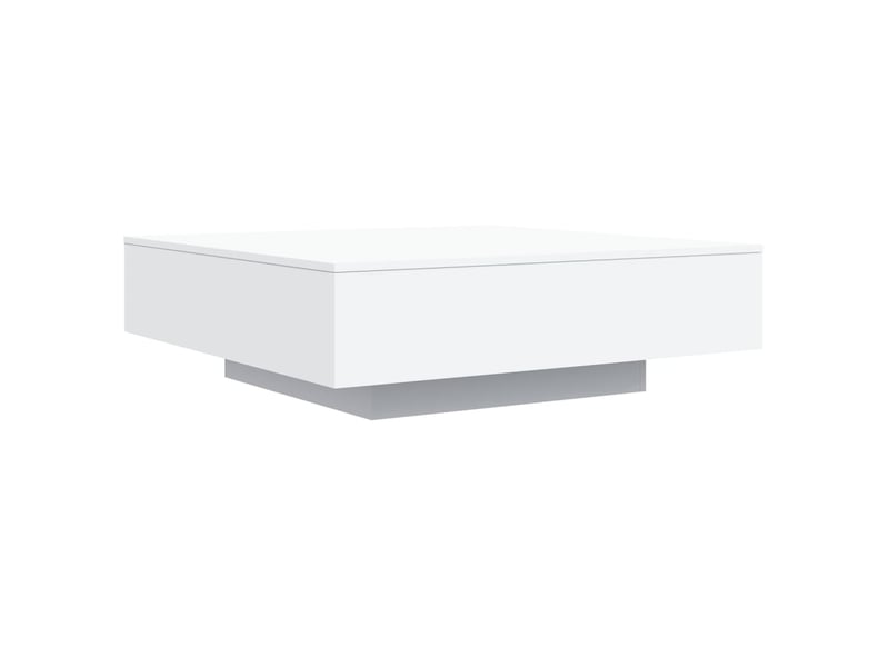  Table basse | table d'appoint salon avec lumières led blanc 100x100x31 cm  - Conforama C