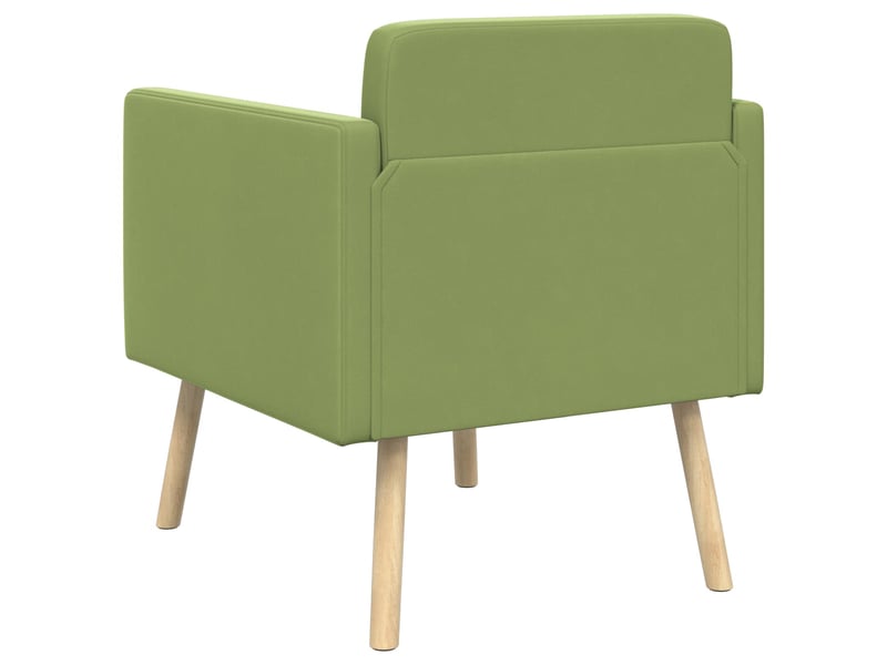  Vidaxl fauteuil d'appoint vert clair velours  - Conforama E