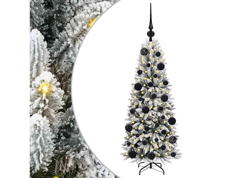  Sapin de noël artificiel, arbre de noël blanc 120 cm shl2806  - Conforama A