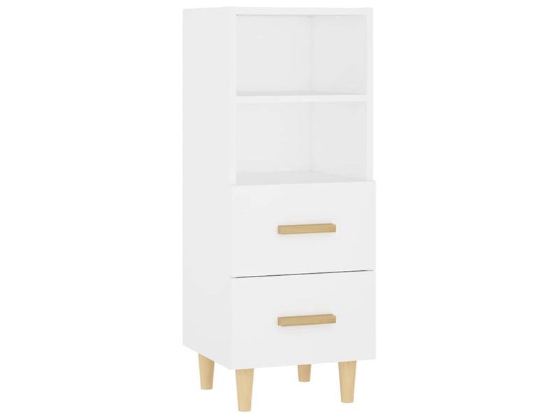  Buffet - bahut - meuble de rangement blanc 34,5x34x90 cm bois d'ingénierie  - Conforama A