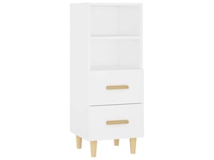 Buffet - bahut - meuble de rangement blanc 34,5x34x90 cm bois d'ingénierie