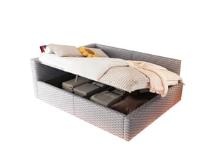 Lit coffre 140x200 cm HAUSS SPOLE   coloris gris