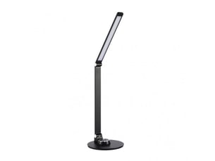 Fabrilamp baritono lampe de bureau led noire 8 w 600 lm, 3 températures, tactile et pliable