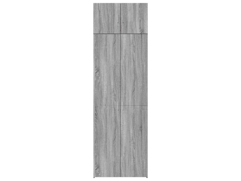  Buffet - armoire de rangement sonoma gris 70x42,5x225 cm  - Conforama D