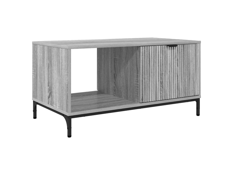  Table basse - table de salon - table à thé gris sonoma 90 x 49 x 46 cm bois d'ingénierie  - Conforama A