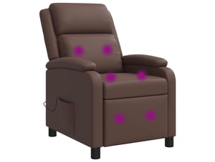 Fauteuil relax manuel VIDAXL  Simili marron