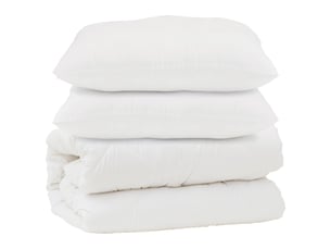 Couette avec oreiller 3 pcs - duvet blanc microfibre