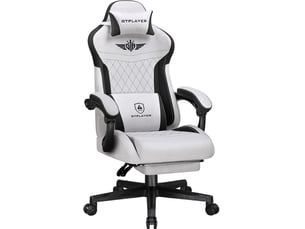 Fauteuil gaming GT832-GY avec assise réglable en hauteur