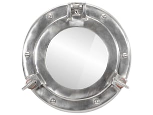 Miroir à fixer coloris argenté <strong></strong> <strong></strong> - 23 cm x 23 cm
