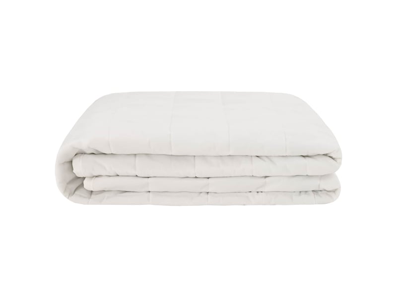  Couverture lestée, couverture pondérée blanc 140x200 cm 6 kg 100% coton 205t shl64486  - Conforama D