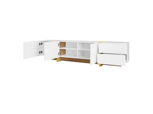 Meuble tv coloris blanc 190 cm <strong>PANGIVO</strong>  <strong>GL142412G</strong>