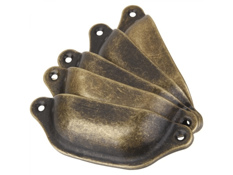  Lot de 10 poignées de pommeau de porte, décoration pour meubles, tiroirs, en laiton ancien  - Conforama D