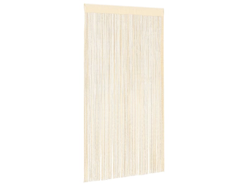  Lot de 2 rideaux en fils, rideau de porte 140 x 250 cm crème cf43844  - Conforama C