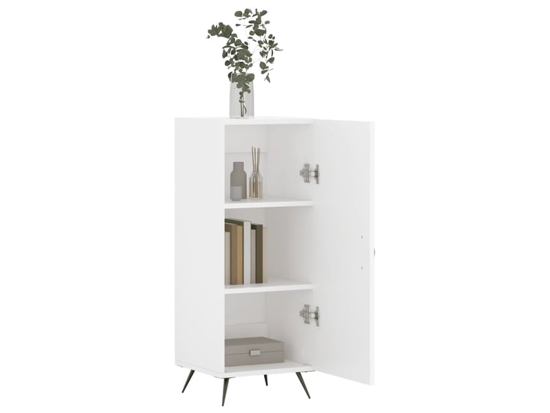  Buffet - bahut - meuble de rangement blanc 34,5x34x90 cm bois d'ingénierie  - Conforama D