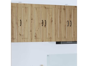 Meuble mural de cuisine, armoire de cuisine chêne artisanal 60x31x80cm
