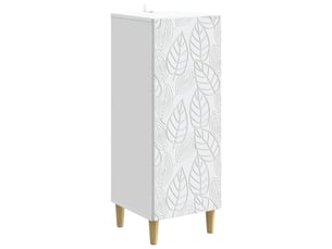 Buffet - bahut - meuble de rangement blanc 33 x 34,5 x 90 cm bois d'ingénierie