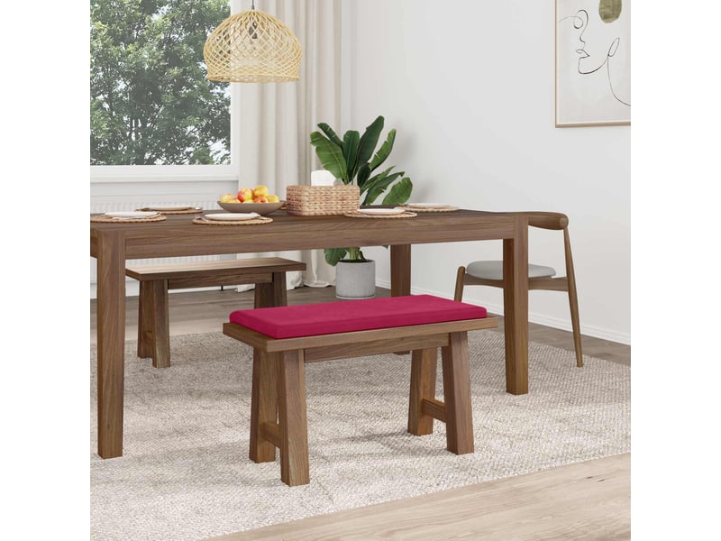  Coussin de banc, coussin d'assise, coussin de canapé velours bordeaux profondeur 35 cm cf53854  - Conforama C