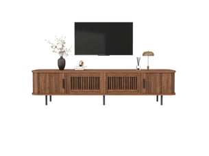 Meuble tv coloris bois foncé 180 cm <strong>WISHDOR</strong> <strong></strong>