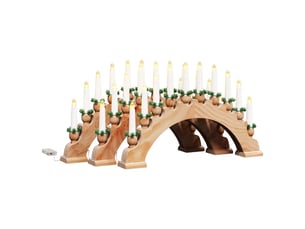 Arche de bougies de noël avec 10 bougies led 3 pc led cf62116